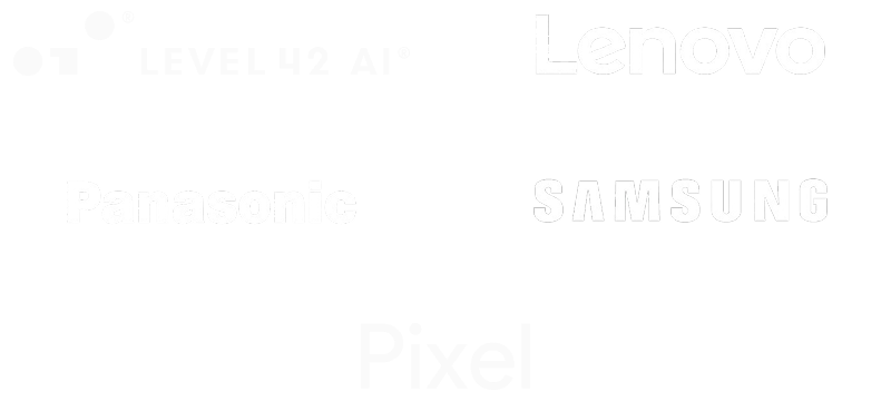 Vibrome® powered by Level 42 AI® — Panasonic, Lenovo, Pixel, and Samsung partner technology